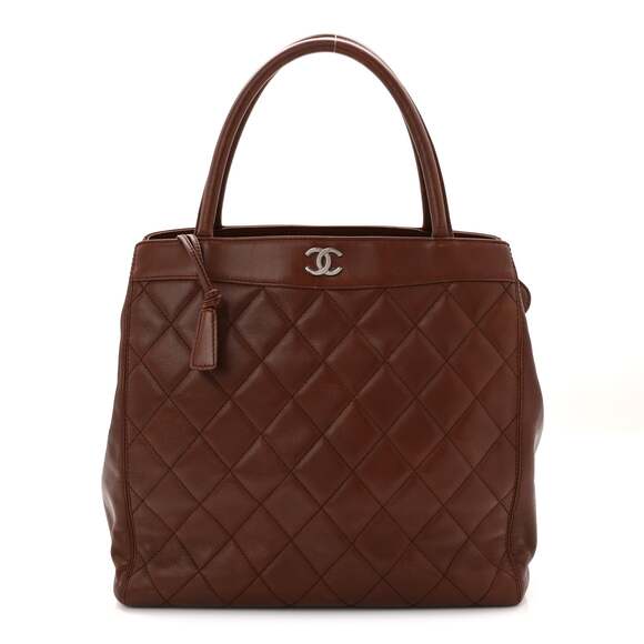 Chanel Calfskin Quilted Cc Shopping #234578C13B
